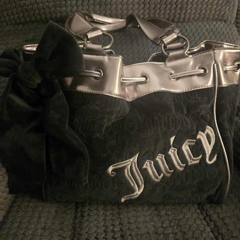 Juicy Couture Black and Silver Shoulder Bag.....NEW CONDITION...$100 O.B.O. ????